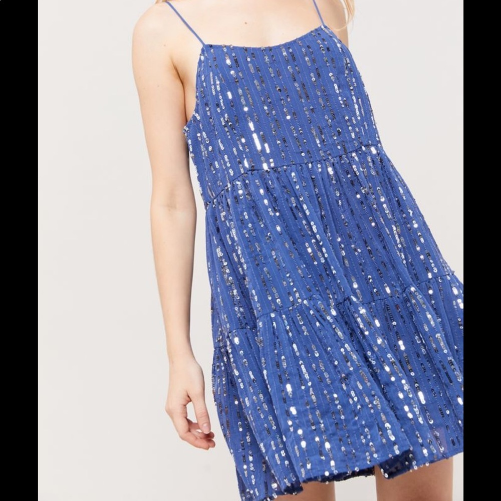 Urban outfitters babydoll sequin dress